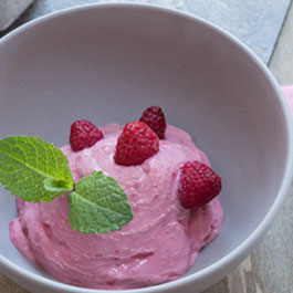 Protein Raspberry Ice Cream